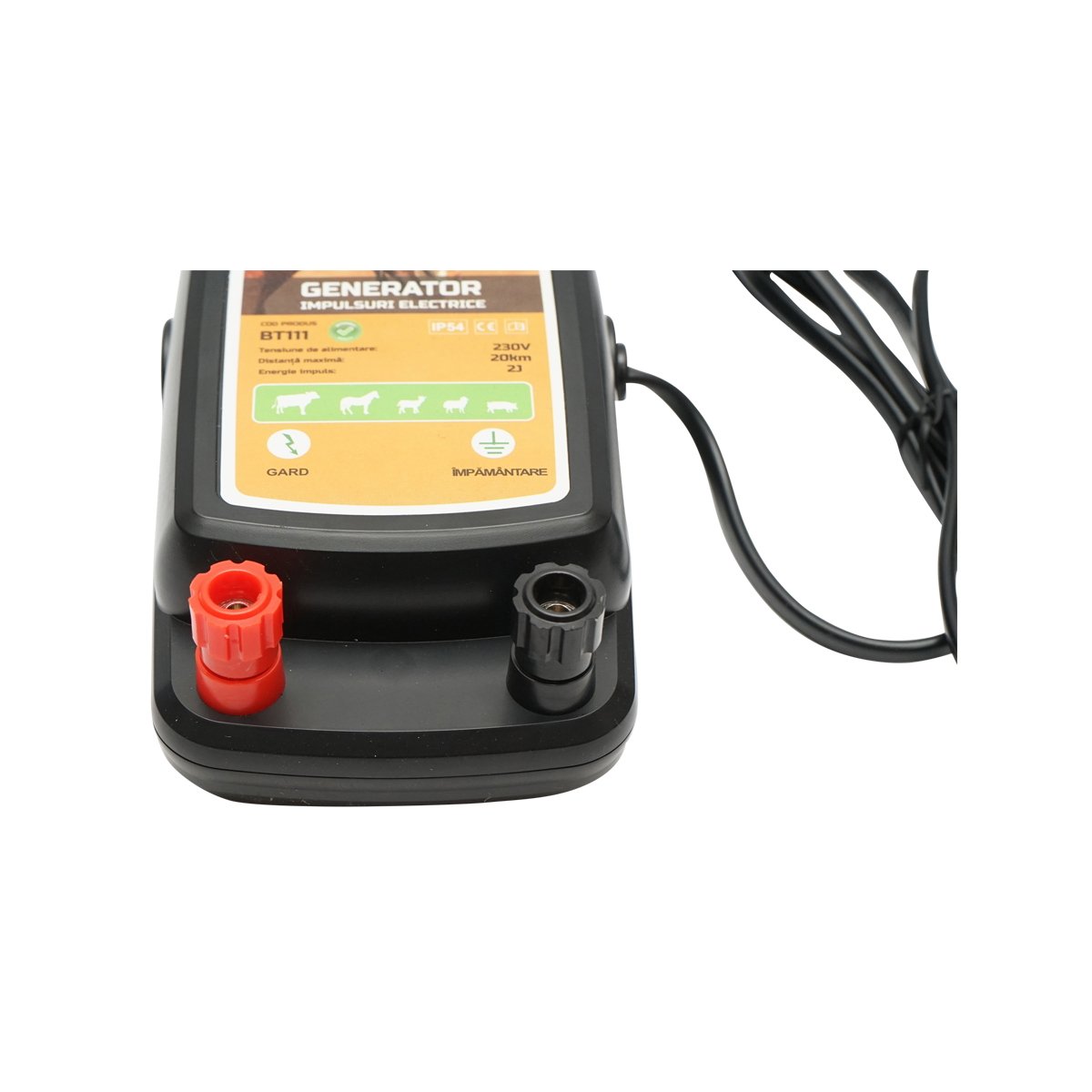 Aparat generator de impulsuri 2 Joule tensiune 230V gard electric 20Km, IP54 Britmann